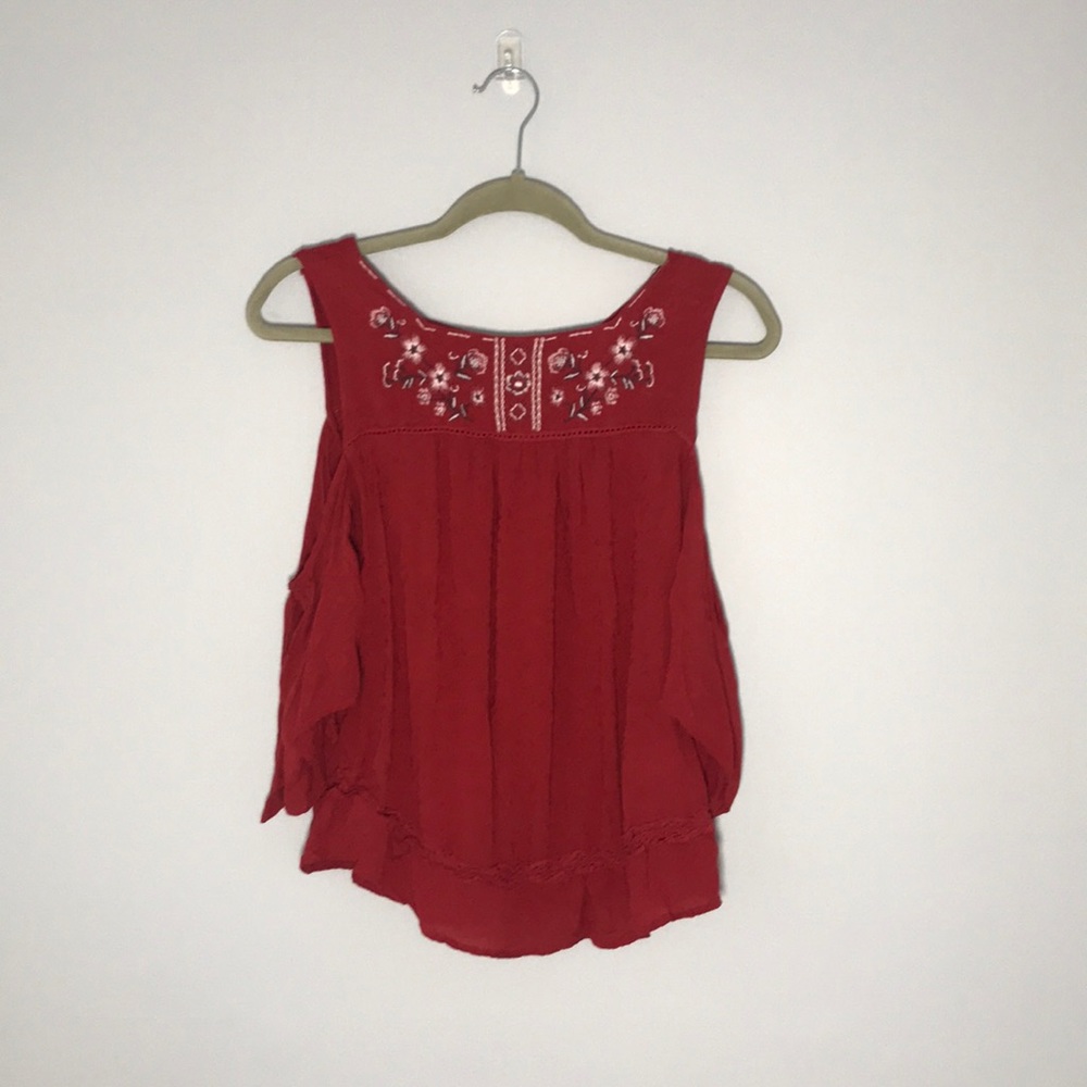 Knox rose open shoulder blouse